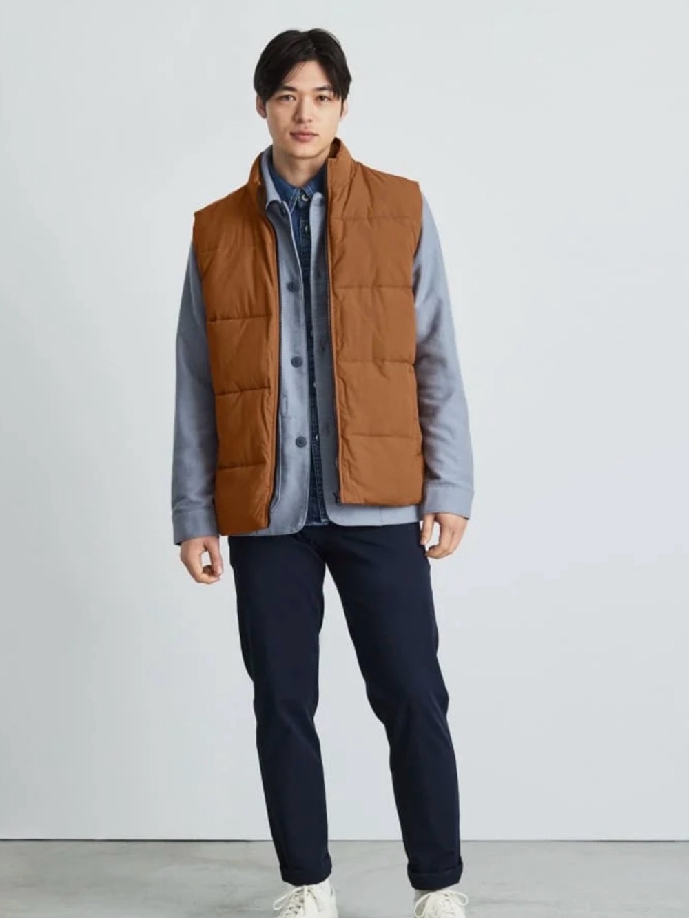 Everlane The ReNew Puffer Vest in Toasted Almond Men’s Sz S Gorpcore